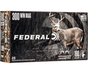 Federal Premium Buckmasters Bonded Soft Point .300 Win Mag 180-Grain Centerfire Rifle Ammunition 300rnd