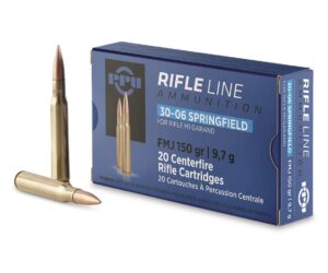 Prvi Partizan M1 Garand Ammunition, .30-06 Springfield, FMJ, 150 Grain Of 500 Rounds