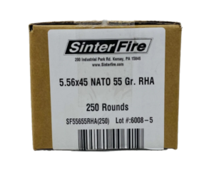 SINTERFIRE 5.56X45MM NATO AMMUNITION