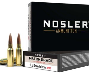 Buy Nosler Match Grade 6.5mm Grendel 123 Grain HPBT Online