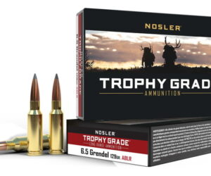 Buy Nosler Trophy Grade 6.5mm Grendel 129 Grain AccuBond Brass Cased Online