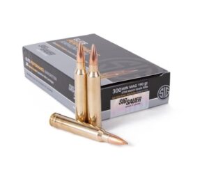 Sig Sauer SIG Match Grade Rifle Ammunition .300 Winchester Magnum 190 grain Open Tip For Sale