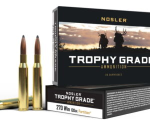 Nosler .270 Winchester Partition 130 grain Brass Cased 