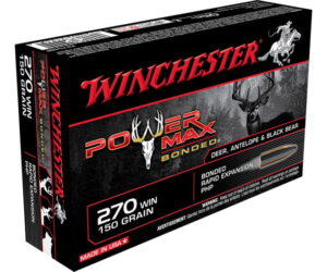 Winchester POWER MAX BONDED .270 Winchester 150 grain Bonded Rapid Expansion Protected Hollow Point