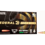 Federal Premium Gold Medal Sierra MatchKing .224 Valkyrie 77 Grain Tipped MatchKing Brass Cased 42O rounds 