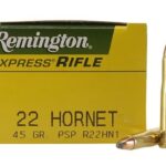Remington High Performance Rifle Ammunition 22 Hornet 45 Grain Pointed Soft Point 500 rounds