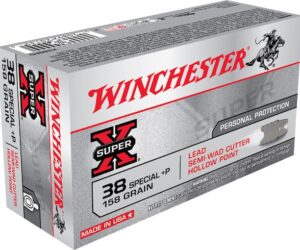 Winchester Super-X Ammunition 38 Special +P 158 Grain Lead Hollow Point Semi-Wadcutter 500 rounds