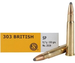 Sellier & Bellot Ammunition 303 British 150 Grain Soft Point 500 rounds