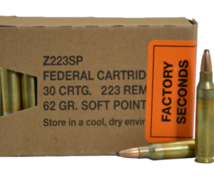 Federal Factory Second Law Enforcement Tactical Ammunition 223 Remington 62 Grain Bonded Soft Point