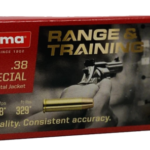 Norma Range & Training Ammunition 38 Special 158 Grain Full Metal Jacket 500 rounds
