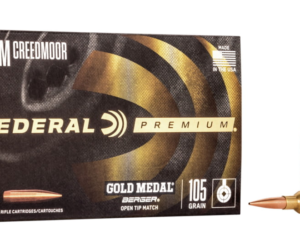 Federal Premium BERGER HYBRID BTHP 6mm Creedmoor 105 grain Berger Hybrid 500 rounds