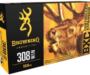 Browning BXC .308 Winchester 168 grain Controlled Expansion Terminal Tip Brass Cased 500 rounds
