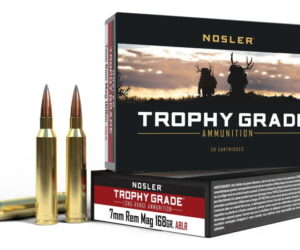 Nosler 7mm Remington Magnum Long Range AccuBond 168 grain Brass Cased 500 rounds