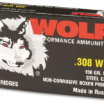 Wolf Ammo Performance .308 Winchester 150 Grain Full Metal Jacket Steel Cased 500 rounds