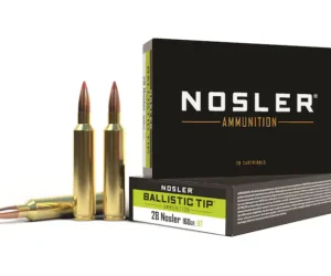 Nosler BT Ammunition 28 Nosler 160 Grain Ballistic Tip