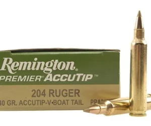 Remington Premier Varmint Ammunition 204 Ruger 40 Grain AccuTip Boat Tail