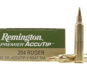 Remington Premier Varmint Ammunition 204 Ruger 32 Grain AccuTip