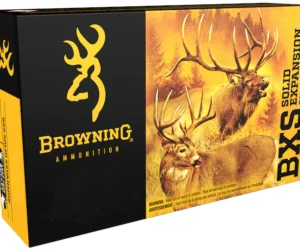 Browning BXS Solid Expansion Ammunition 28 Nosler 139 Grain Solid Copper Polymer Tip Boat Tail Lead-Free