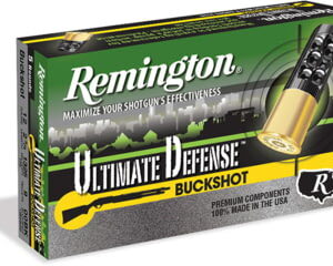 Remington Ultimate Defense Shotshell .410 Bore 4 Pellet 2.5" Shotgun Buckshot Ammunition 500 rounds