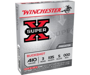 Winchester SUPER-X SHOTSHELL 410 Bore 5 Pellets 3" Shotgun Buckshot Ammunition