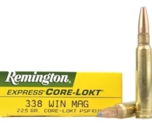 Remington Core-Lokt Ammunition 338 Winchester Magnum 225 Grain Core-Lokt Pointed Soft Point