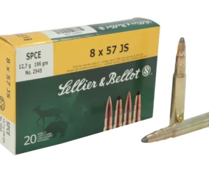 Sellier & Bellot Ammunition 8x57mm JS Mauser (8mm Mauser) 196 Grain Soft Point Cutted Edge
