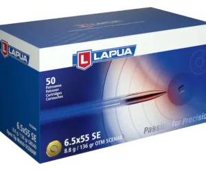 Lapua Scenar-L Ammunition 6.5x55mm Swedish Mauser 136 Grain Hollow Point Boat