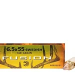 Federal Fusion Ammunition 6.5x55mm Swedish Mauser 140 Grain Bonded Spitzer Boat