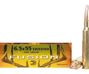 Federal Fusion Ammunition 6.5x55mm Swedish Mauser 140 Grain Bonded Spitzer Boat