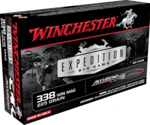 Winchester Expedition Big Game Ammunition 338 Winchester Magnum 225 Grain Nosler AccuBond