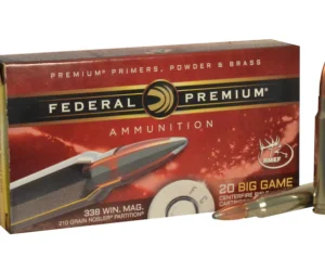 Federal Premium Ammunition 338 Winchester Magnum 210 Grain Nosler Partition