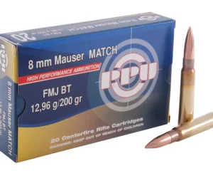 Prvi Partizan Match Ammunition 8x57mm JS Mauser (8mm Mauser) 200 Grain Full Metal Jacket
