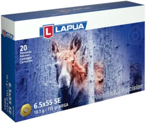 Lapua Mega Ammunition 6.5x55mm Swedish Mauser 155 Grain Soft Point