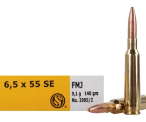 Sellier & Bellot Ammunition 6.5x55mm Swedish Mauser 140 Grain Full Metal Jacket