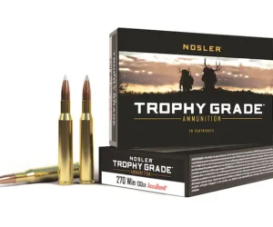 Nosler Trophy Grade Ammunition 338 Winchester Magnum 250 Grain AccuBond