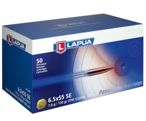 Lapua Scenar-L Ammunition 6.5x55mm Swedish Mauser 120 Grain Hollow Point Boat Tail