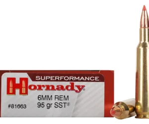 Hornady Superformance SST Ammunition 6mm Remington 95 Grain SST Polymer Tip