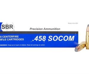 SBR Ammunition 458 SOCOM 350 Grain Soft Point