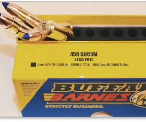 Buffalo Bore Ammunition 458 SOCOM 300 Grain Barnes TTSX Polymer Tipped Spitzer Lead-Free