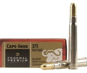 Federal Premium Safari Ammunition 375 H&H Magnum 300 Grain Trophy Bonded Sledgehammer