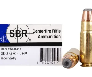 SBR Ammunition 458 SOCOM 300 Grain Hornady InterLock Jacketed Hollow Point