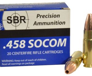 SBR Ammunition 458 SOCOM 300 Grain Barnes TSX Hollow Point Lead-Free