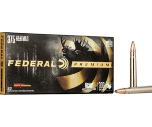 Federal Premium Safari Ammunition 375 H&H Magnum 300 Grain Nosler Partition