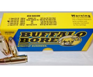Buffalo Bore Ammunition 458 SOCOM 350 Grain Jacketed Flat Nose