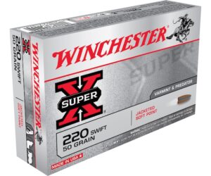Winchester Super-X Ammunition 220 Swift 50 Grain Pointed Soft Point