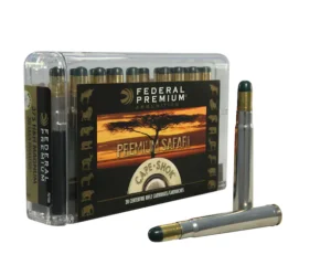 Federal Premium Safari Ammunition 375 H&H Magnum 300 Grain Woodleigh Hydrostatically Stabilized Solid Bullets
