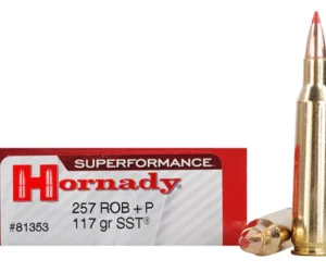 Hornady Superformance SST Ammunition 257 Roberts +P 117 Grain SST Polymer Tip