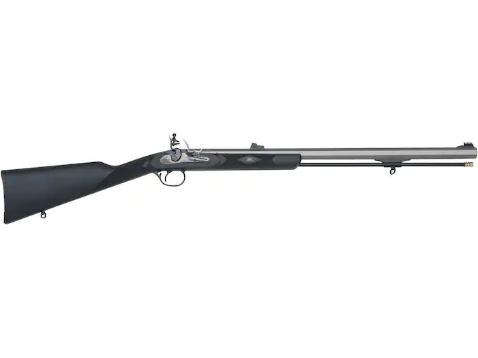 Traditions PA Pellet Ultralight Muzzleloading Rifle 50 Caliber Flintlock 26" Stainless Steel Cerakote Barrel Synthetic Stock Black