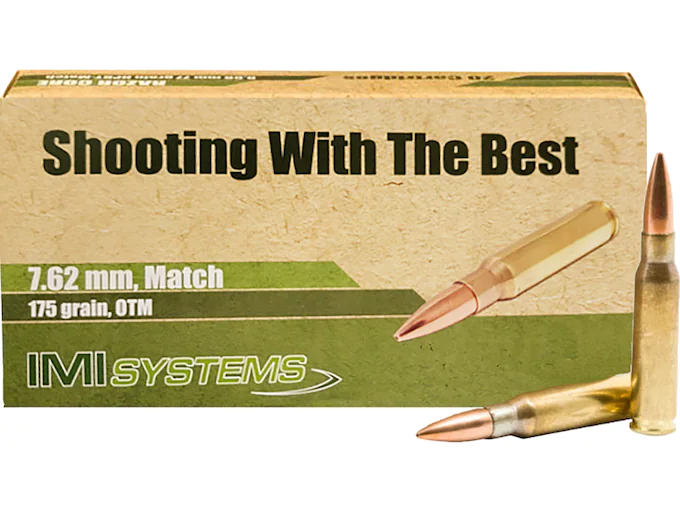 IMI Ammunition 7.62x51mm NATO 175 Grain M118LR Razor Core (Sierra MatchKing Hollow Point)