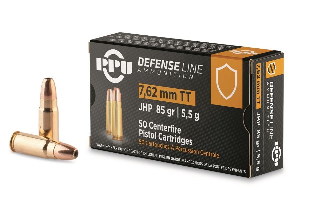 PPU Defensive Line 7.62x25mm Tokarev JHP 85 Grain